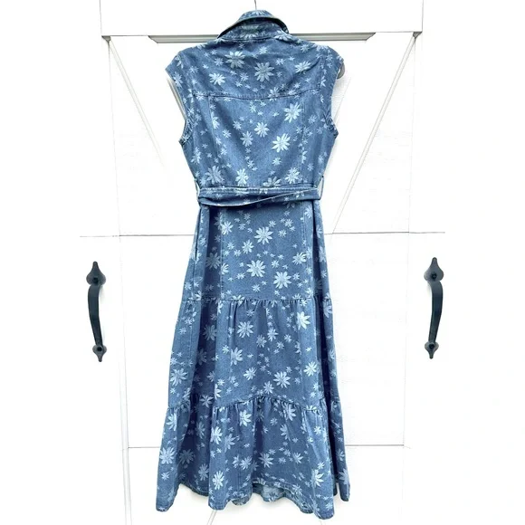 Solitaire Denim Daisies Maxi Dress - Picture 2 of 3